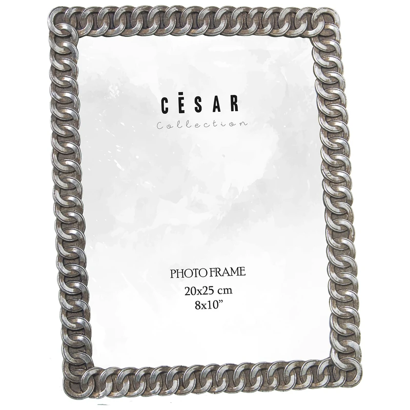 AlexandreHouse Resin Photo Holder 20 x 25 cm Plate Ext: 22.6 x 1.6 x 28 cm