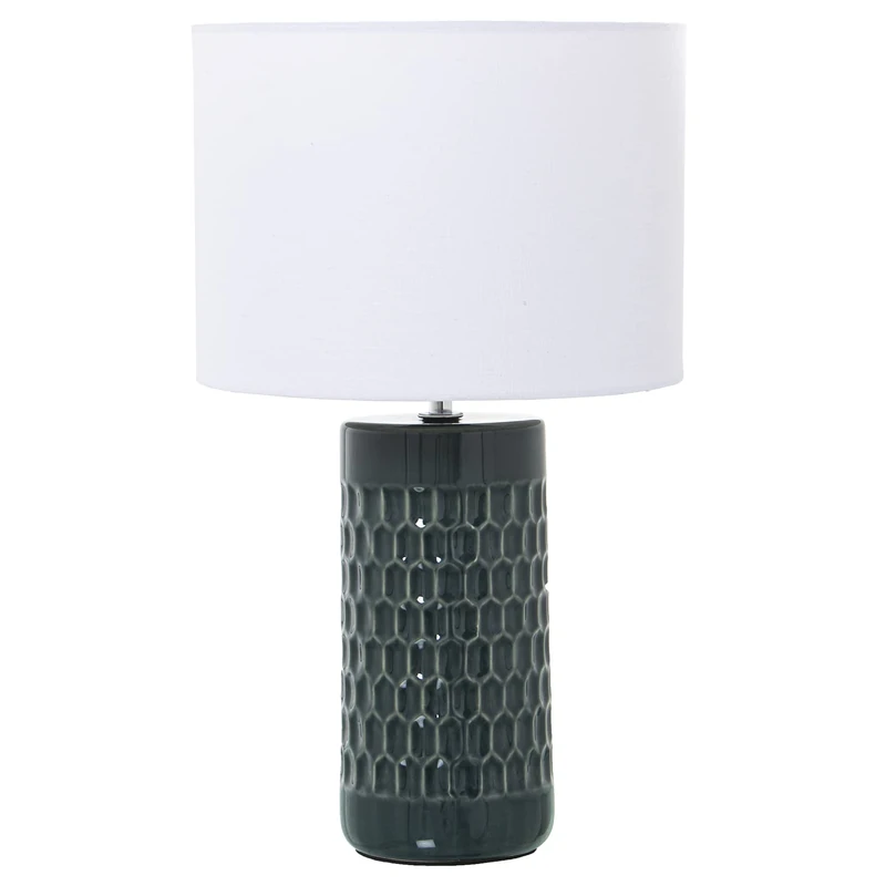 AlexandreHouse LÁMPARA SOBREMESA CERÁMICA Celeste, 1XE27, MAX.40W °25X42CM, Base: °10.5X24CM - Image 1