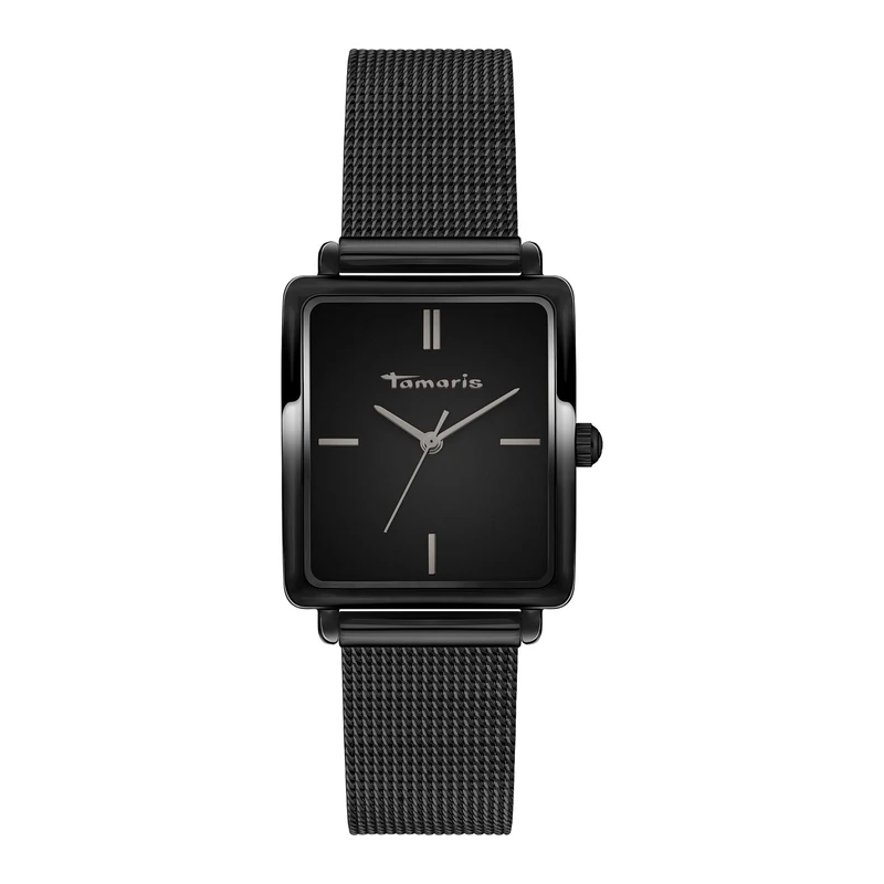 Tamaris TT-0186-MQ Women's Analogue Quartz Watch with Stainless Steel Strap, Black