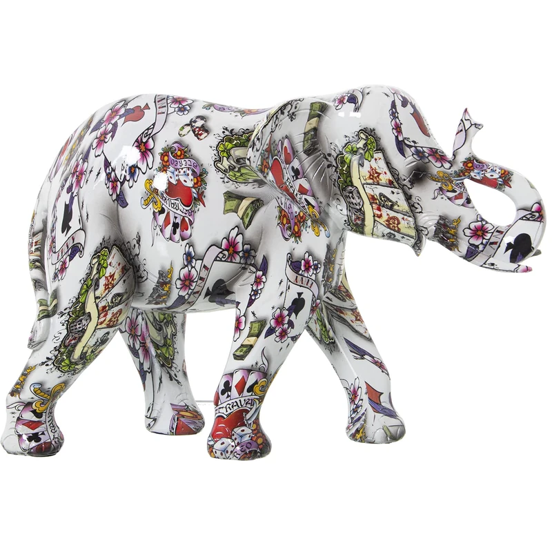Resin figure elephant decoration casino 29 x 11 x 20 cm