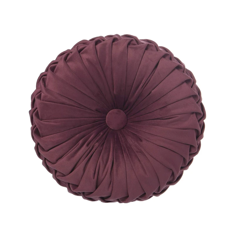 COJÍN Redondo TERCIOPELO Violeta_°35CMSIN CREMALLERA - Image 1