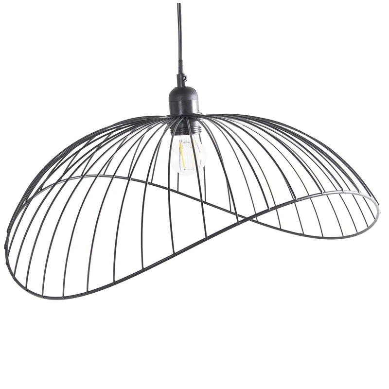 LÁMPARA TECHO Metal +91197, 1XE27 MAX40W NOT Included_44X45X20CM Cable:80CM
