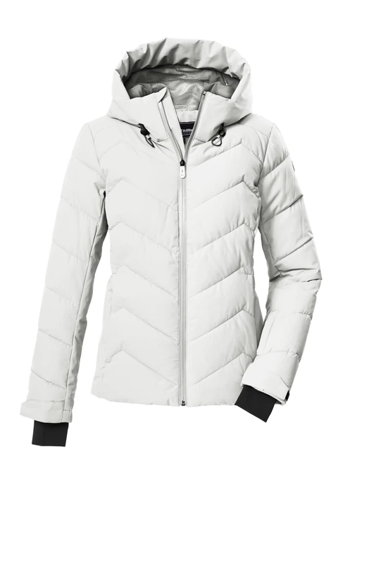 Killtec KSW 31 WMN SKI QLTD Women's Ski Jacket/Functional Jacket in Down Look with Hood and Snow Guard Off-White 38 43417-000