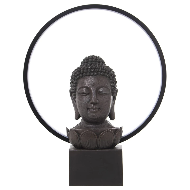 LÁMPARA Resin Buda LED 30 x 12 x 38 cm, Cable: 160 cm - Image 1