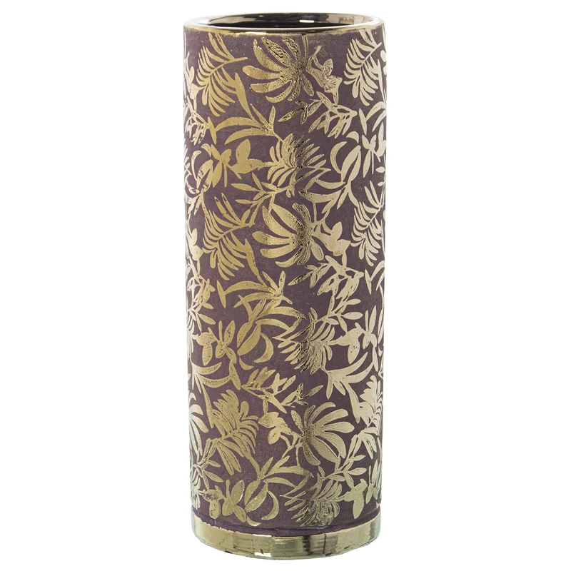 JARRÓN CERÁMICA Pink/Gold °14X36 cm - Image 1