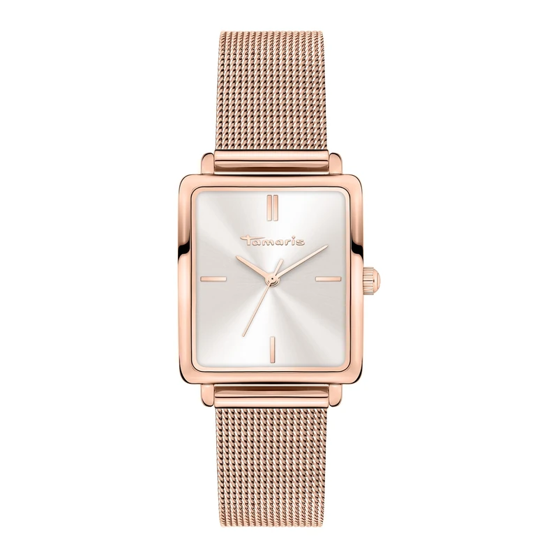 Tamaris TT-0185-MQ Women's Analogue Quartz Watch with Stainless Steel Strap, Rose Gold