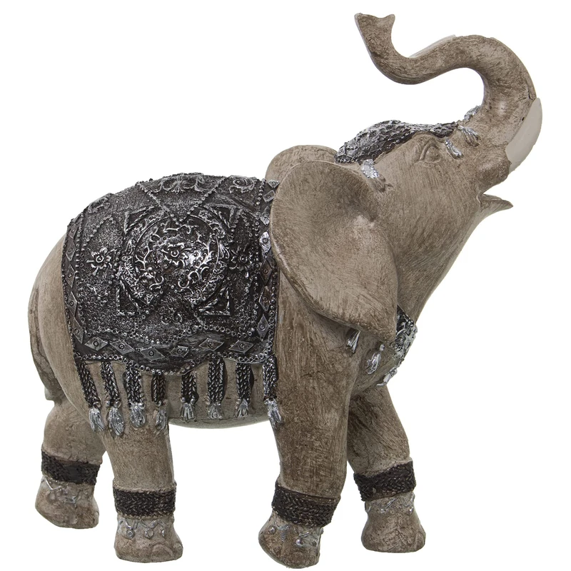 Orado Elephant Resin Figure, 21 x 9 x 21 cm