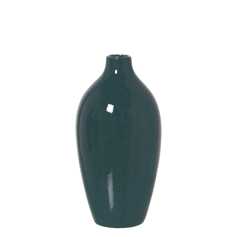 JARRÓN CERÁMICA Dark Green °10X20 cm