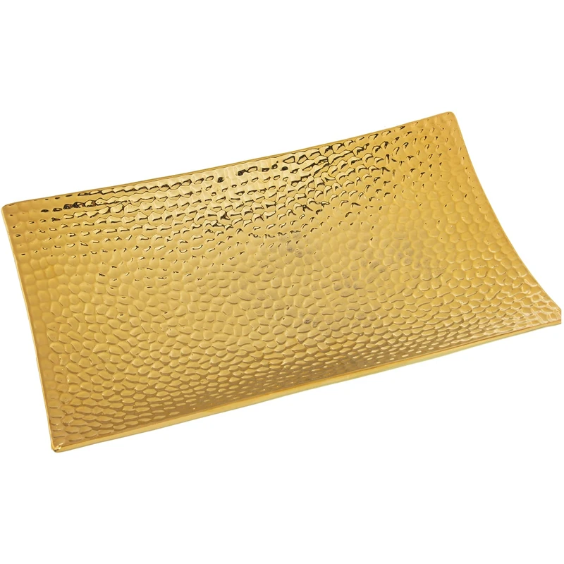 Centro Rect.Cerámica Dorado 40X24X8 cm - Image 1