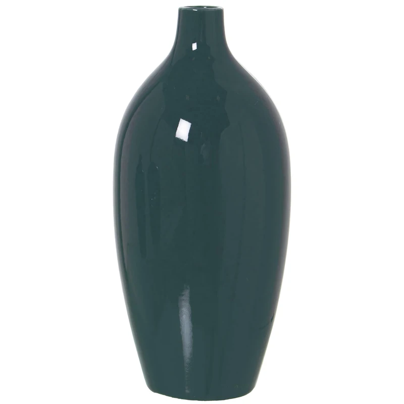 JARRÓN CERÁMICA Dark Green °12X27 cm