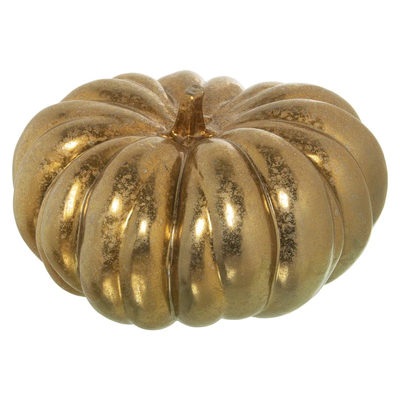 Calabaz Gold Ceramic Figure, 35 x 18 cm - Image 1