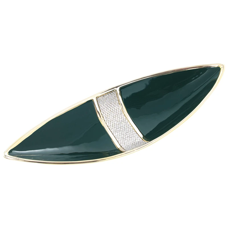 AlexandreHouse Ceramic Center Green/Gold C/BRILLOS Plata_47 x 16 x 9 cm - Image 1
