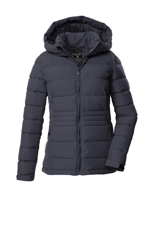 Killtec KOW 10 WMN QLTD JCKT Women's Quilted Down Jacket with Hood Midnight Blue, 40, 43302-000