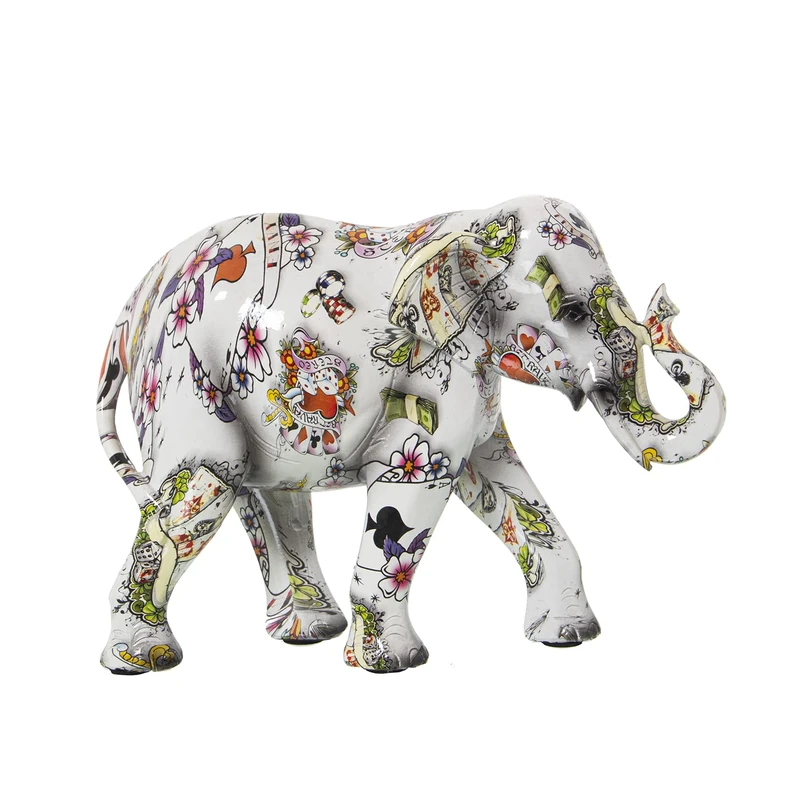 Resin figure elephant decoration casino 23 x 9 x 17 cm - Image 1