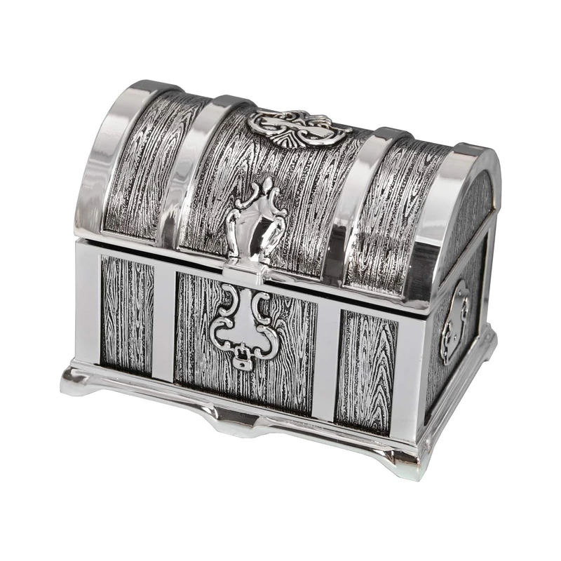 AlexandreHouse Joyero Metal Plateado 11 x 8 x 7 cm - Image 1