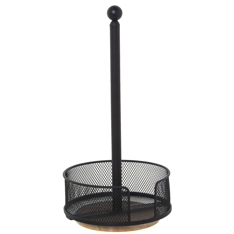 Coca Metal Rejilla Black Roll Holder 18 x 36 cm, Turntable Base - Image 1
