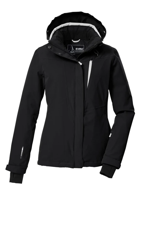 Killtec KSW 25 WMN Women's Ski Jacket with Zip-Off Hood and Snow Guard Black 40 43411-000