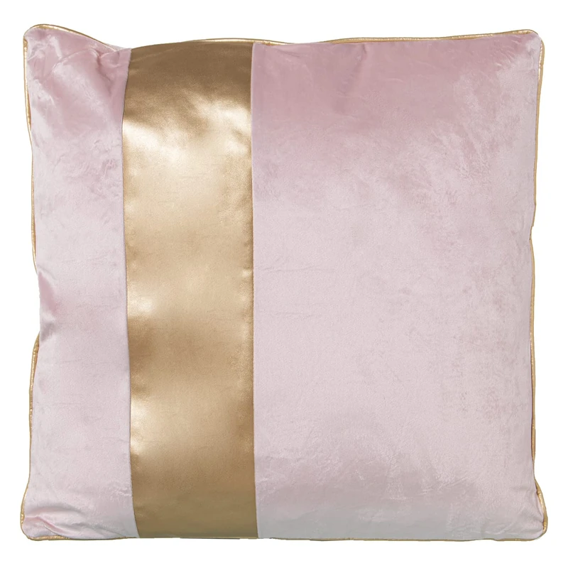 AlexandreHouse Cojin 45 x 45 cm Pink Terrace Franja Dorada C/Cremallera 45 x 45 cm