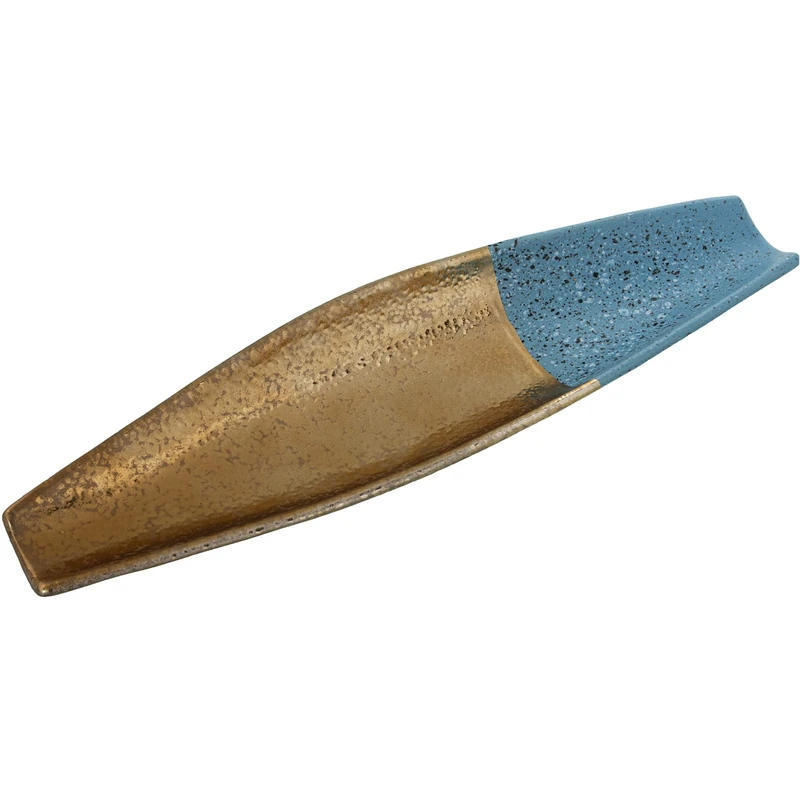 Ceramica Dorado Center/Azul 50X14X5 cm