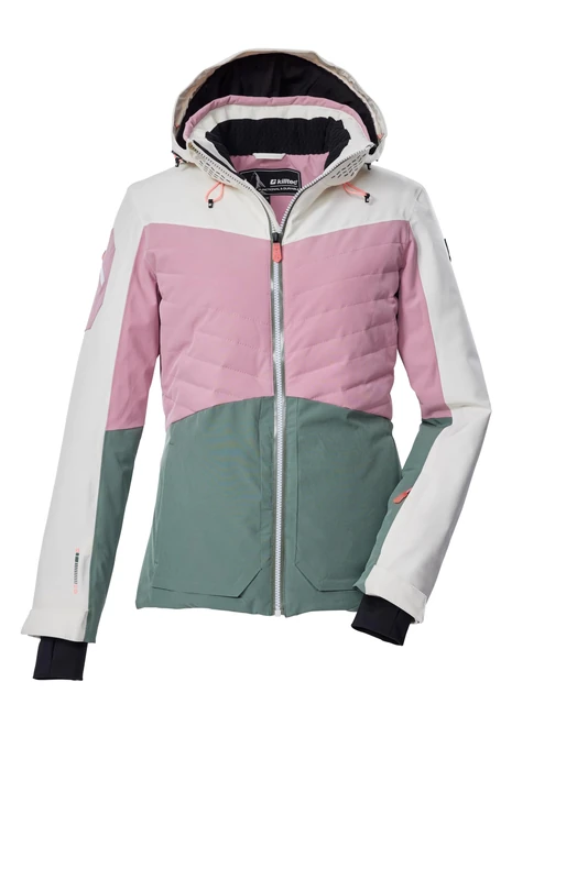Killtec KSW 30 WMN Ski Jacket/Functional Jacket with Zip-Off Hood and Snow Guard 43416-000 Rosewood 36