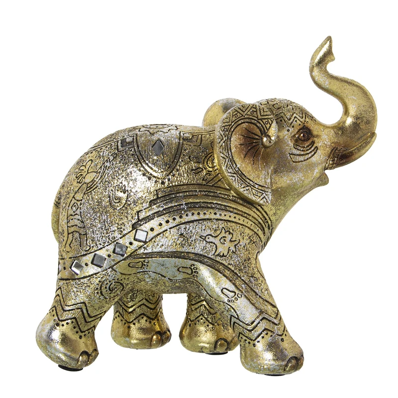 Dorado Elephant Resin Figure, 22 x 10 x 21 cm - Image 1