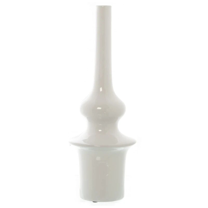 JARRÓN CERÁMICA BLANCO 54 cm °19X54 cm - Image 1