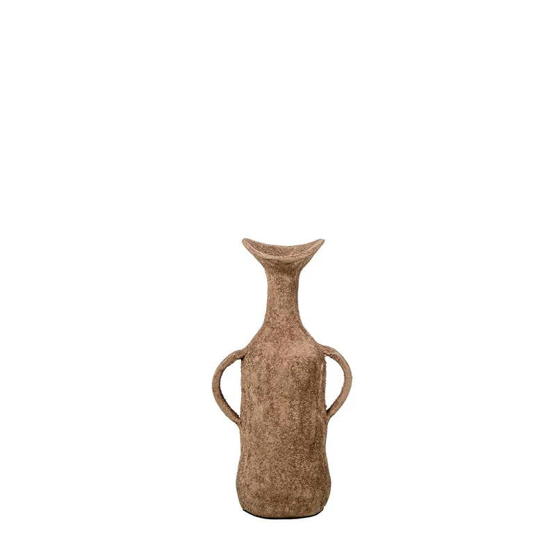 JARRÓN C/ASAS Aluminium 25 CM Beige_13X9X25CM - Image 1