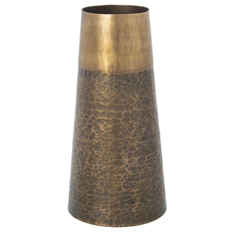 JARRÓN Aluminium Acabado LatóNENVEJECIDO MATE_° 19X39 cm
