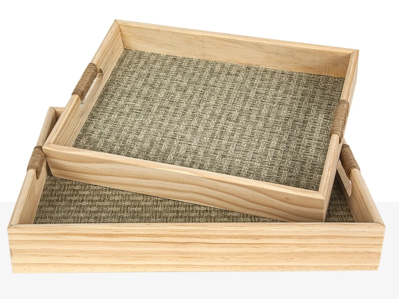 Set of 2 Madera Right Bandejas - Image 1