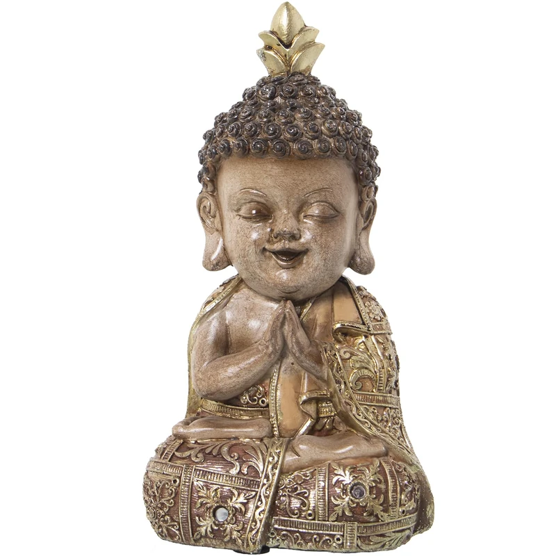 Figure Resin Buda Polychromat 13 x 10 x 23 cm