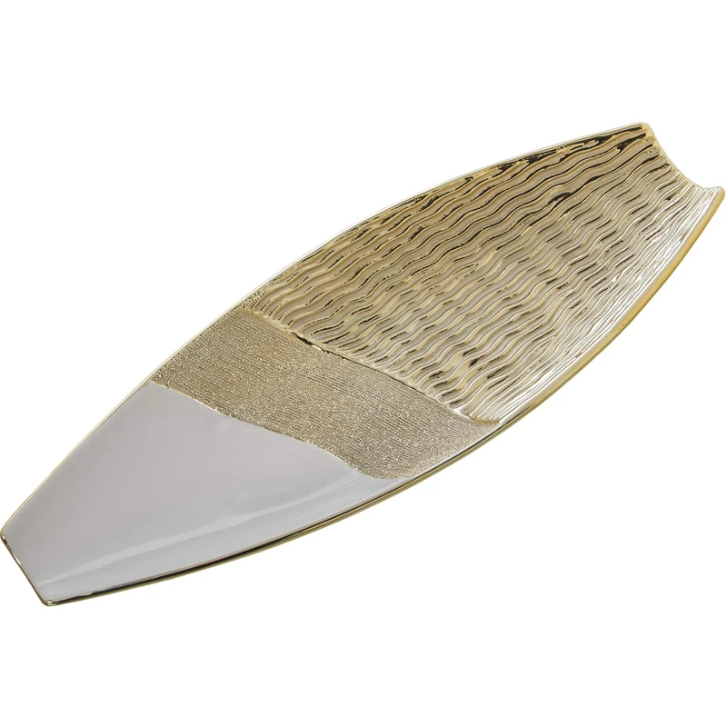 Ceramic Center 44.5 cm Black/Dorado 44.5 x 15.5 x 6 cm - Image 1