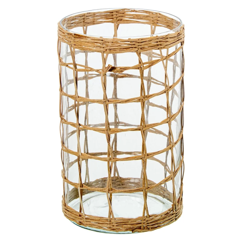 Crystal Glass Holder C/MIMBRE_°13X20CM