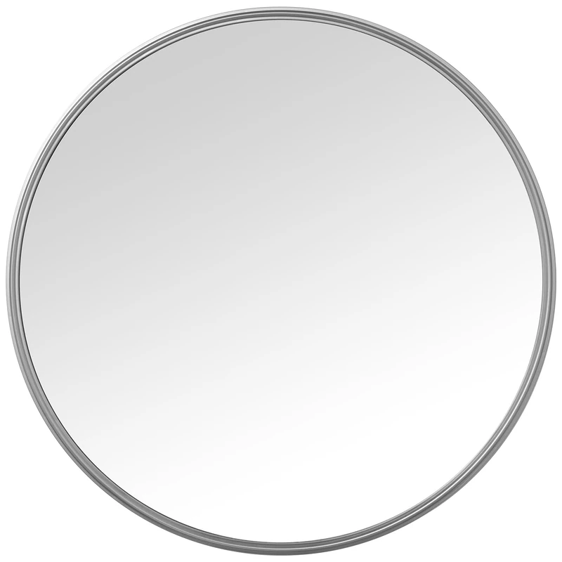 AlexandreHouse ESPEJO MELAMINE PLATEADO REDONDO_°76X6CM, INT:°75CM