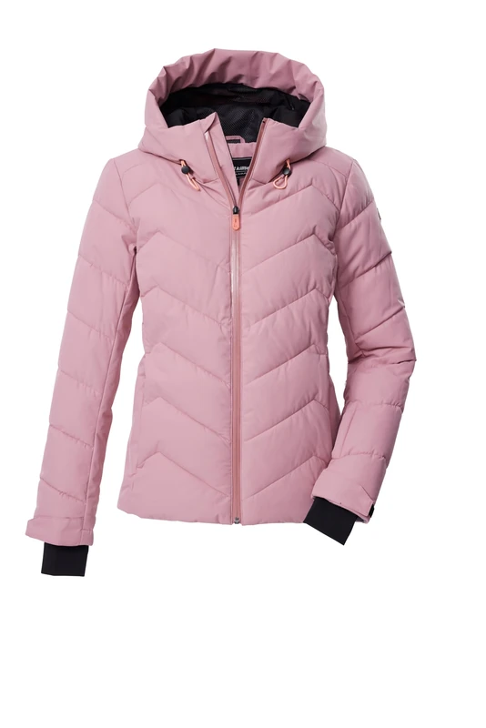 Killtec KSW 31 WMN SKI QLTD Women's Ski Jacket/Functional Jacket in Down Look with Hood and Snow Guard Rose Wood 50 43417-000