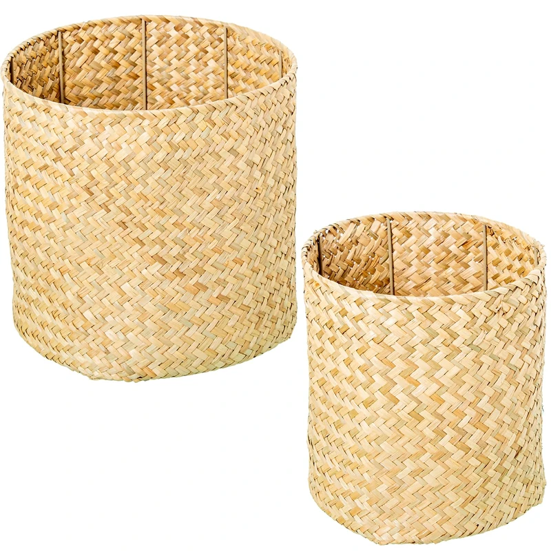 Set of 2 baskets Hierba de Mar 28 x 27 + 23 x 25 cm