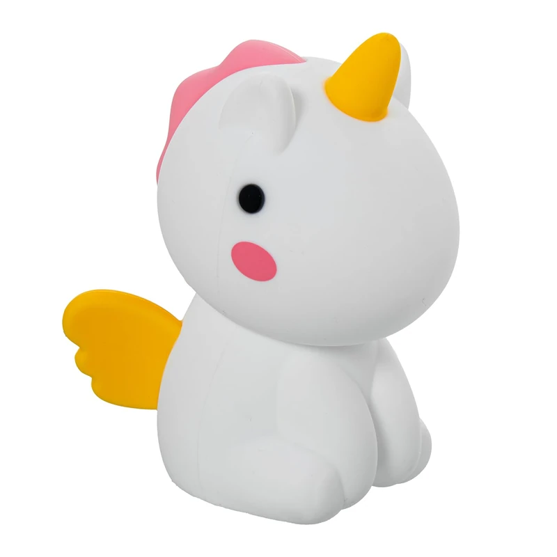 LUZ NOCTURNA LED Unicornio, USB_8X11X14CM, Silicon+ABS