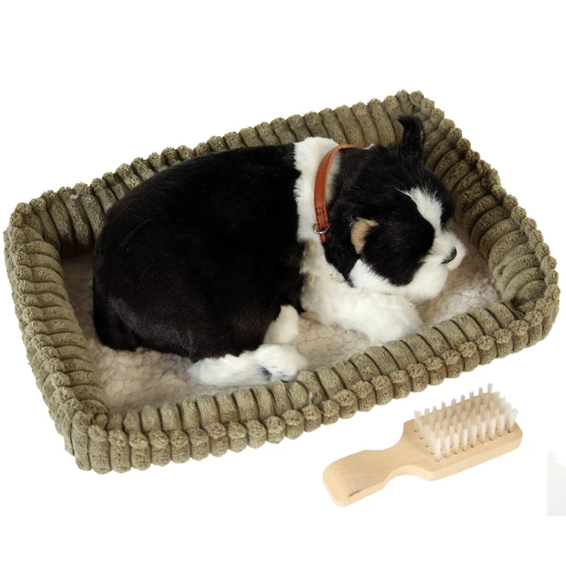 AlexandreHouse Fur with Perro Boston Terrier Movement_23 x 19 x 10 cm - Image 1
