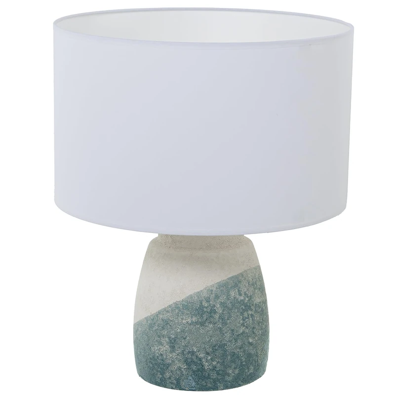 AlexandreHouse LÁMPARA SOBREMESA CERÁMICA Beige/Azul Text. Arena, 1XE2760W_°35X42CM, Base: °17X20CM - Image 1
