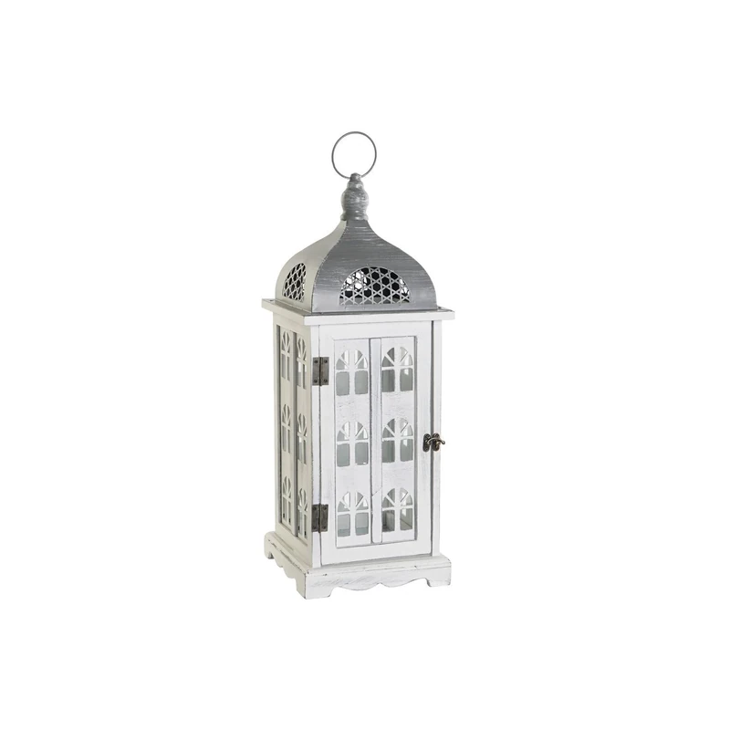 Madera Crystal Farola 19X19X51 Envejecido White