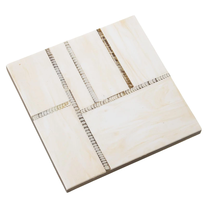 Set of 4 Posavasos Resin/Hueso/Madera 10 x 10 x 0.8 cm - Image 1
