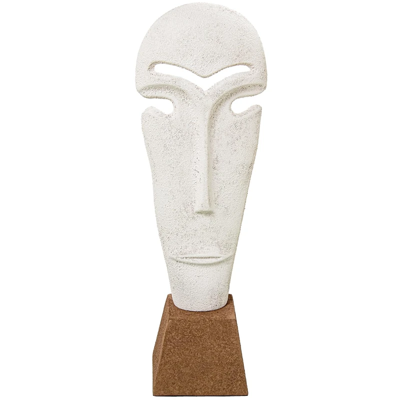 Aluminium Blancoc/Marron Base Figure, 13 x 10 x 39 cm - Image 1