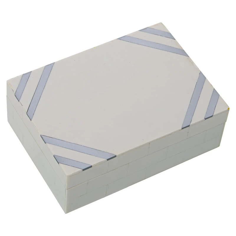 AlexandreHouse CAJA JOYERO RESINA/MADERA_18X13X6CM