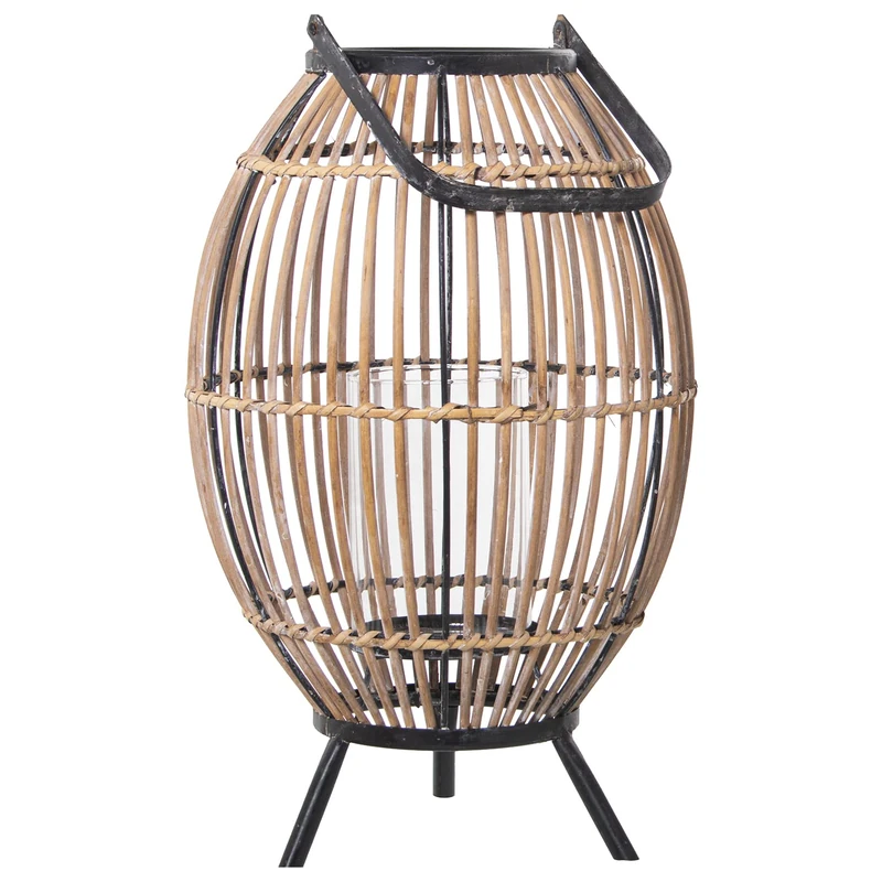 Farol Mimbra C/ASAMETAL 28 x 28 x 43 cm - Image 1