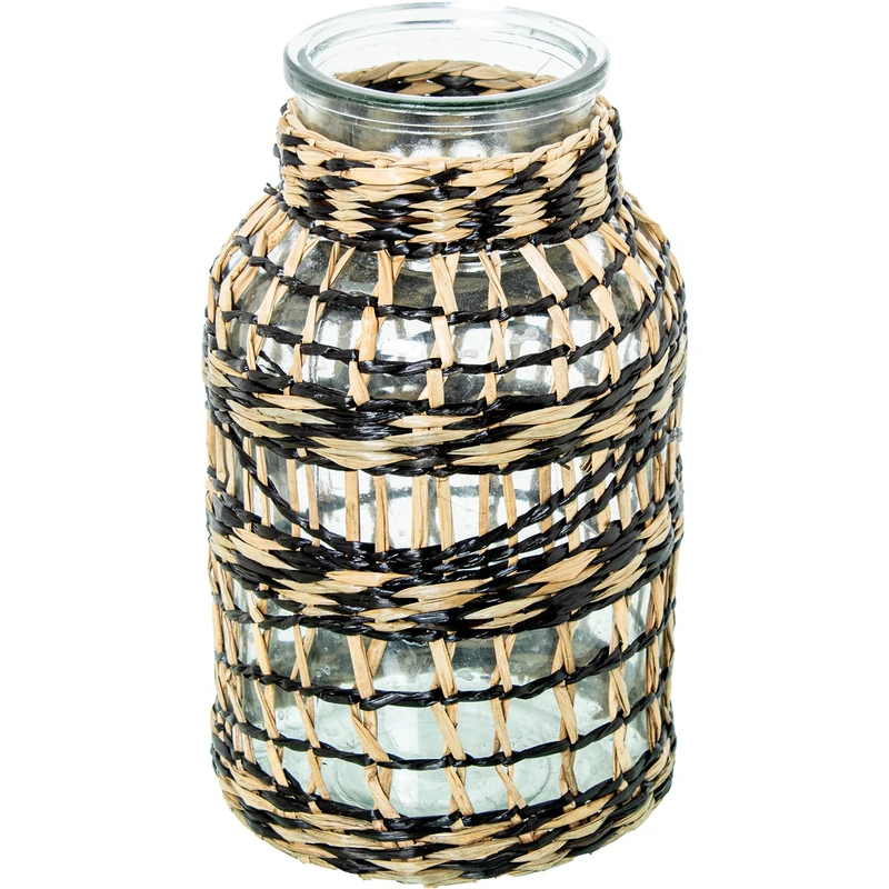 JARRÓN CRYSTAL/HIERBA DE MAR_° 14X25 cm - Image 1
