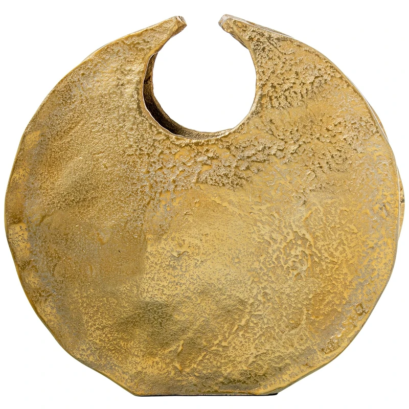 JARRÓN Aluminium 35 cm Gold_36X7X35 cm - Image 1