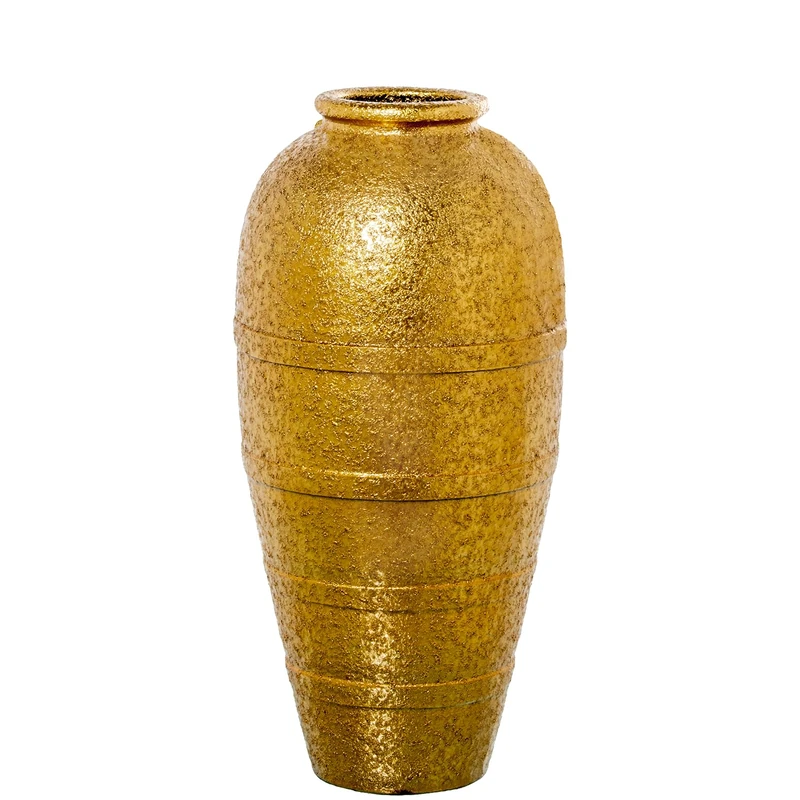 JARRÓN CERÁMICA 60 cm Dorado_°62X60 cm - Image 1
