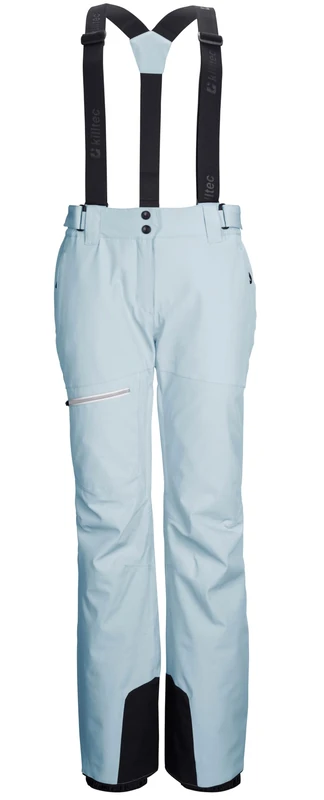Killtec KSW 60 WMN SKI PNTS Women's Ski Trousers with Removable Straps, Edge Protection, Snow Guard and Leg Ventilation, Light Ice Blue, 36, 43424-000