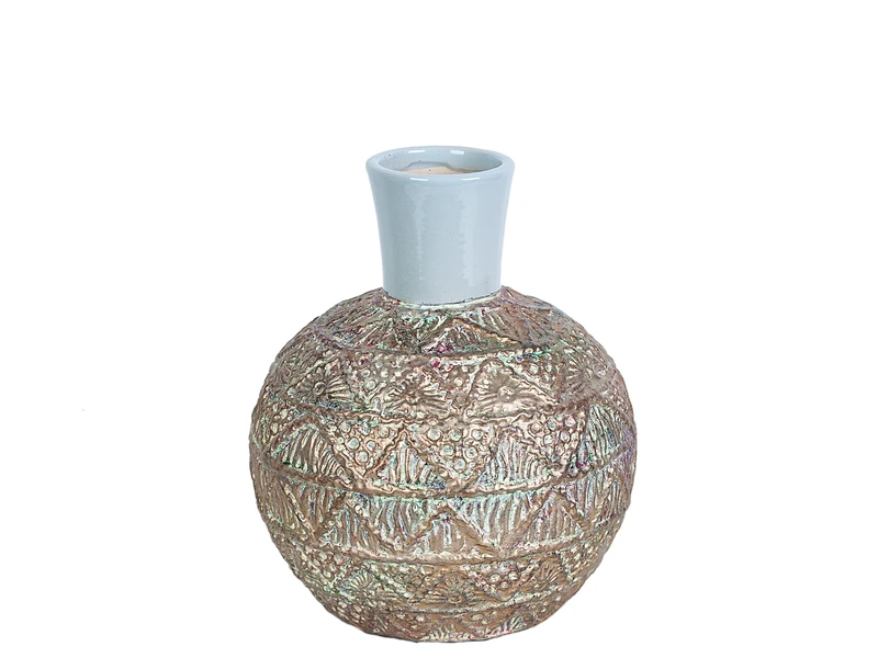 FLORERO CERAMIC EFECTO CUERDA