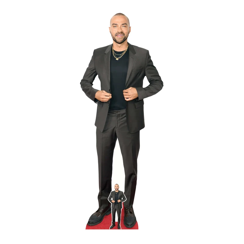 Star Cutouts CS1219 Jesse Williams Black Suit Lifesize Cardboard Cutout (186 cm) – TV Star Display for Parties, Events & Collectors - Image 1