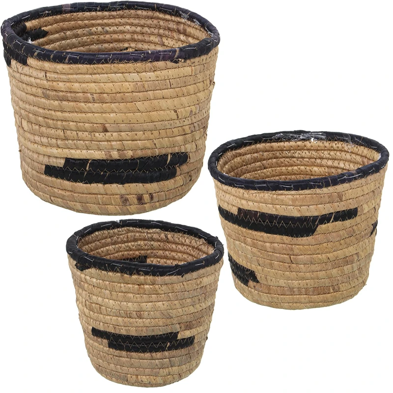 Set of 3 Maceteros Hierbade Baskets Mar_°25X19+°21X17+°18X16CM